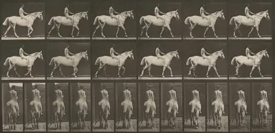 Plate Number 581. "Smith" walking, bareback; rider nude