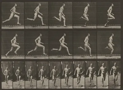 Plate Number 60. Running at a half-mile gait