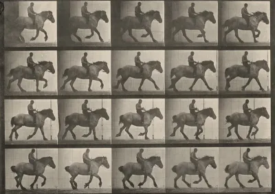 Plate Number 615. "Hansel" cantering, bareback