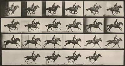 Plate Number 625. "Bouquet" galloping
