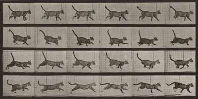 Plate Number 716. Cat; walking; change to galloping