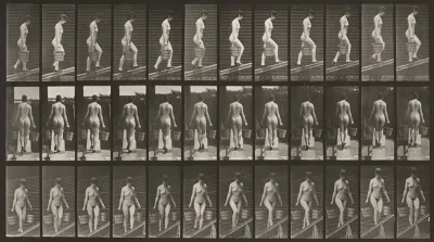 Plate Number 87. Ascending an incline with a bucket of water in each hand