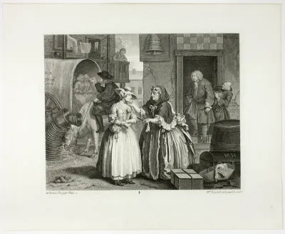 Plate one, from A Harlot's Progress