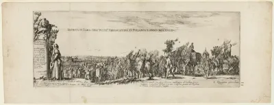 Plate One, from Entrance of the Ambassador of Poland into Rome