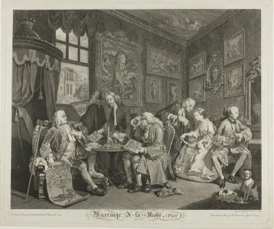 Plate One, from Marriage à la Mode