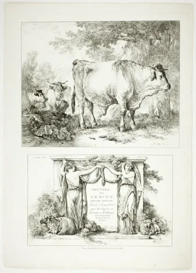 Plate One of 38 from Oeuvres de J. B. Huet