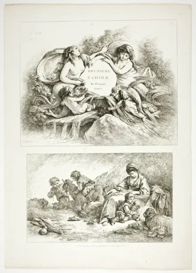 Plate Seven of 38, from Oeuvres de J. B. Huet