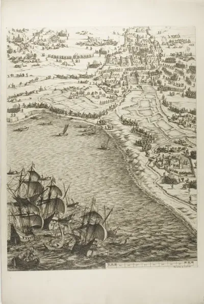 Plate Six from La Siège de la Rochelle