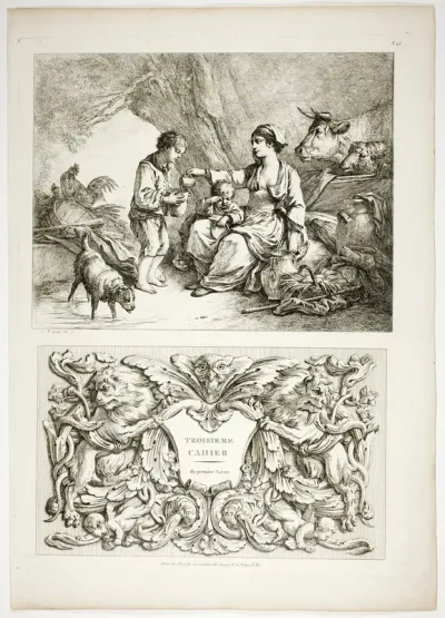 Plate Thirteen of 38 from Oeuvres de J. B. Huet
