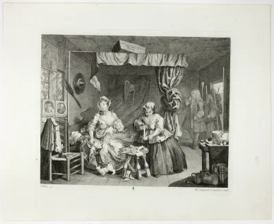 Plate three, from A Harlot's Progress