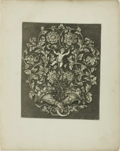 Plate Three, from A New Book of Ornaments