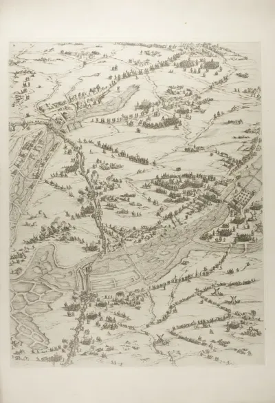 Plate Three from La Siège de la Rochelle