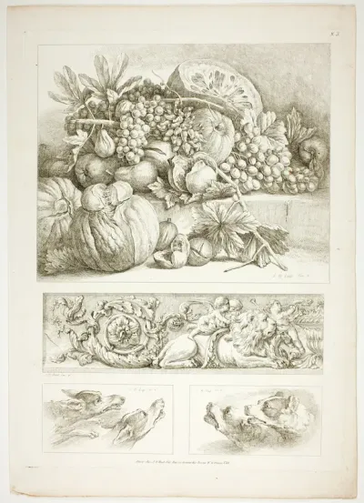 Plate Three of 38 from Oeuvres de J. B. Huet