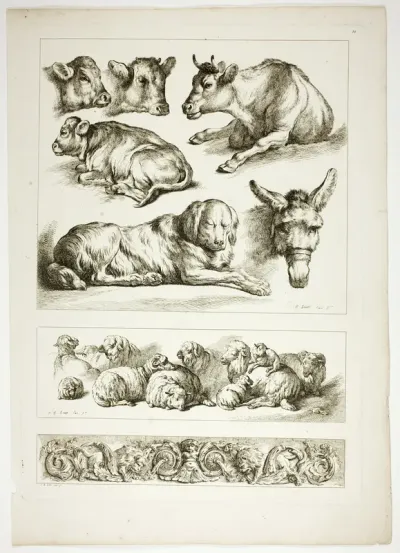 Plate Twenty of 38 from Oeuvres de J. B. Huet