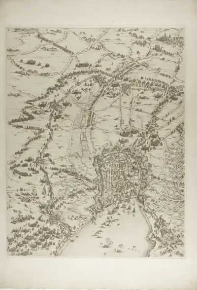 Plate Two from La Siège de la Rochelle