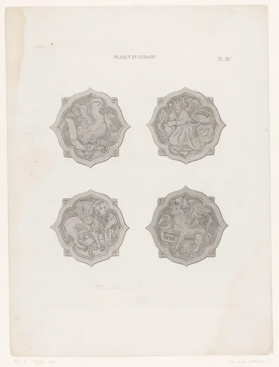 Platen van grafzerk Gijsbert Willemsz. Raet