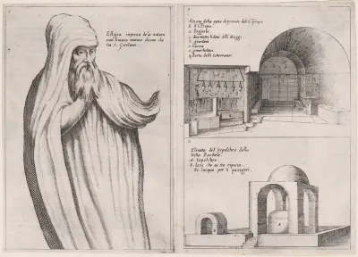 Plates 7 and 8, from "Trattato delle Piante & Immagini de Sacri Edifizi di Terra Santa" (Treatise of the Plans & Images of the Sacred Buildings of the Holy Land)