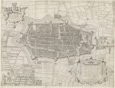Plattegrond van Alkmaar, 1597