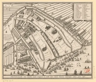 Plattegrond van Amsterdam, 1482