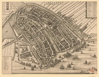 Plattegrond van Amsterdam, 1482
