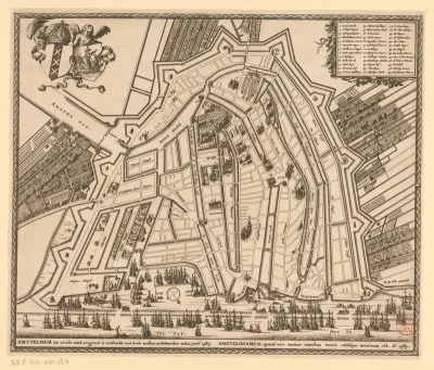 Plattegrond van Amsterdam, 1585