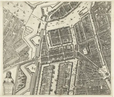 Plattegrond van Amsterdam (blad middenlinks)