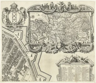 Plattegrond van Amsterdam (blad rechtsboven)