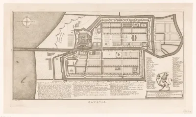 Plattegrond van Batavia