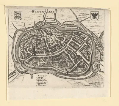 Plattegrond van Bolsward