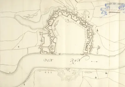 Plattegrond van Bonn, ca. 1701-1715