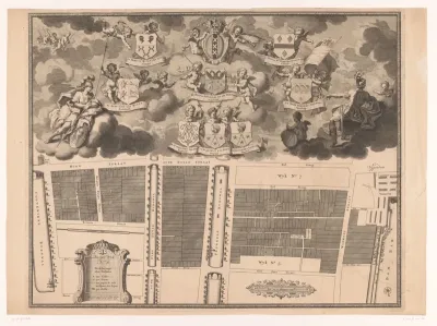 Plattegrond van burgerwijk VI te Amsterdam, onder leiding van kapitein Gillis van den Bempden