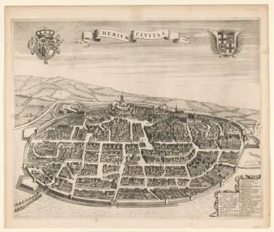 Plattegrond van Chieri