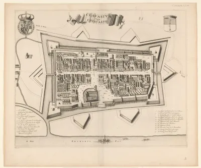 Plattegrond van Chivasso