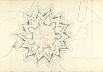 Plattegrond van Coevorden, ca. 1701-1715