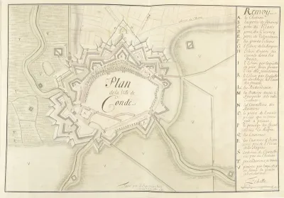 Plattegrond van Condé