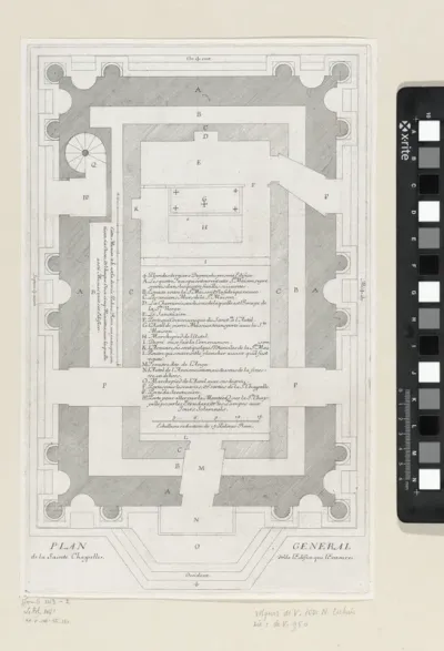 Plattegrond van de Basilica della Santa Casa in Loreto