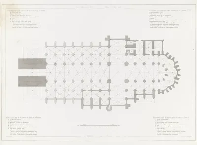Plattegrond van de Domkerk te Utrecht