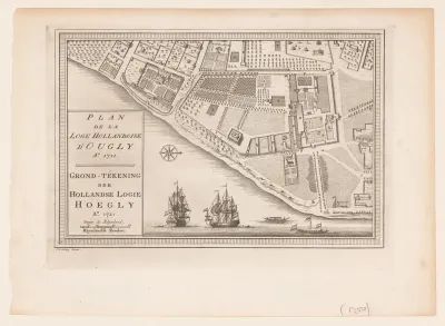 Plattegrond van de Hollandse loge te Hougly