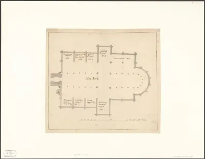 Plattegrond van de Oude Kerk te Amsterdam