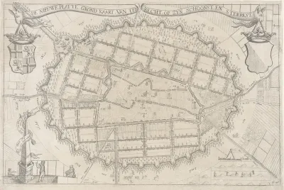 Plattegrond van de stad Utrecht, anno 1670