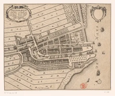 Plattegrond van Delfshaven