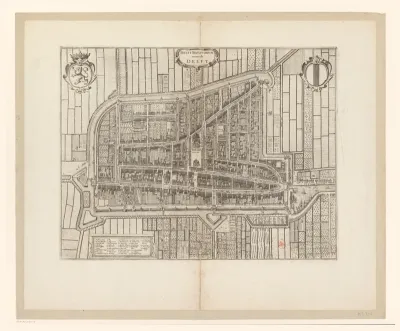 Plattegrond van Delft