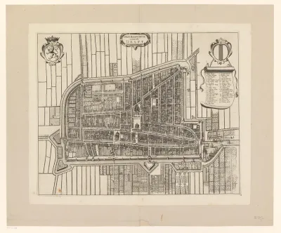 Plattegrond van Delft