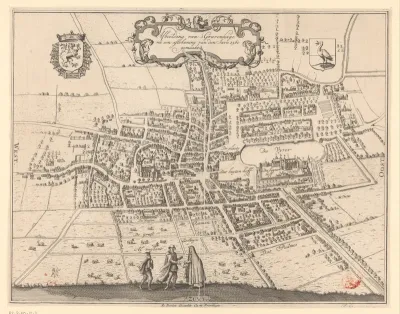 Plattegrond van Den Haag, 1560
