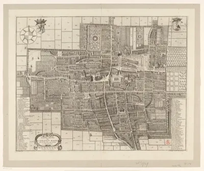 Plattegrond van Den Haag, 1729