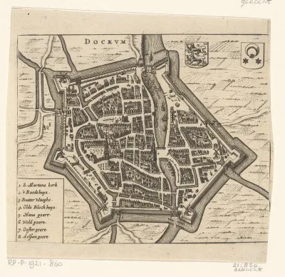 Plattegrond van Dokkum