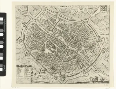 Plattegrond van Doornik
