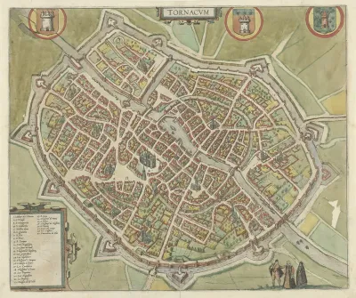 Plattegrond van Doornik