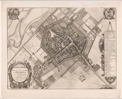 Plattegrond van Düren