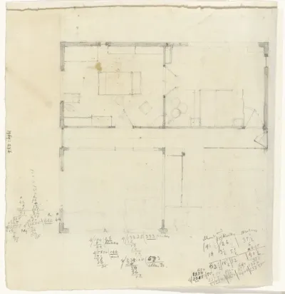 Plattegrond van een huis